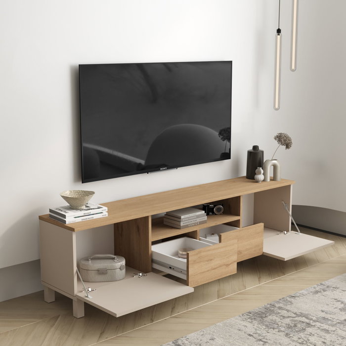 Hanah Home Mood - MD1-CS Soporte para TV Arena y Roble